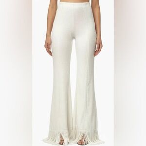 Zara Women's Pants with Fringe Hem